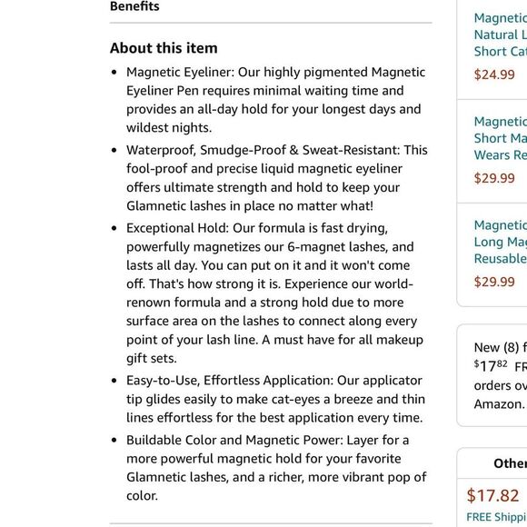 Glamnetic Soo Future! Magnetic Felt Tip Eyeliner - Picture 7 of 8